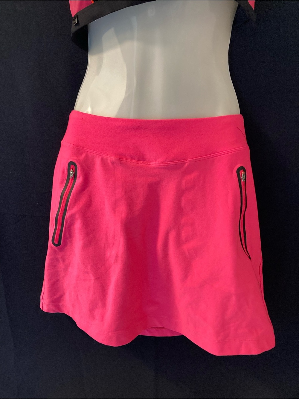 Nike Hot Pink Athletic A-Line Skirt with Zip Pocket